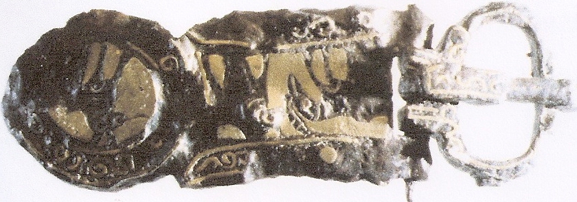 Boucle de ceinturon wisigothique en bronze