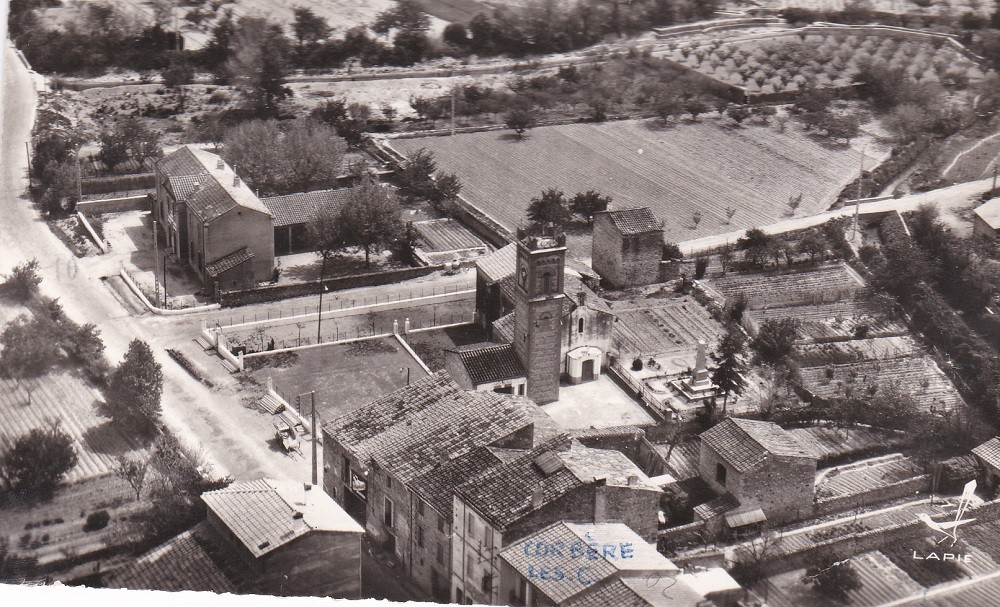 Corbère les Cabanes-Vue d'avion 