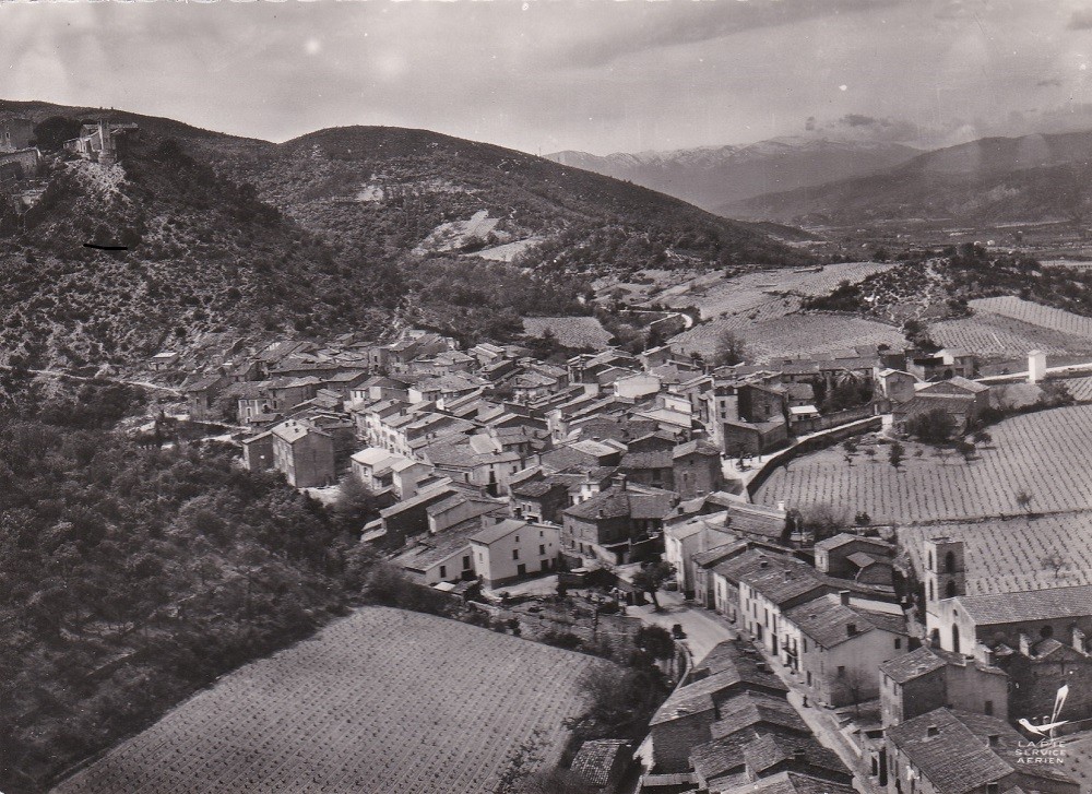 Le village. Vue d'avion